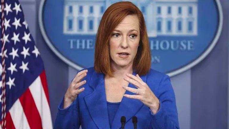 En la imagen un registro de la portavoz de la Casa Blanca, Jen Psaki. EFE