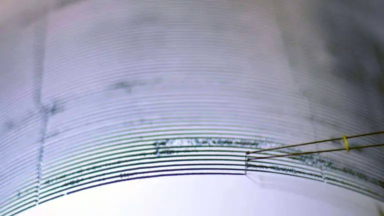 Fotografía de archivo de una lectura del sismógrafo tras un temblor. EFE
