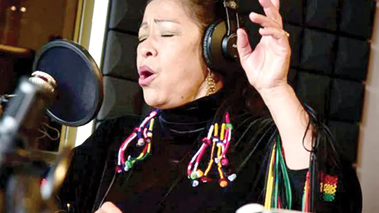 La cantante y fundadora del Grupo Femenino Bolivia Luisa Molina, quien falleció el pasado mes de mayo a causa de complicaciones debido al coronavirus.      ED