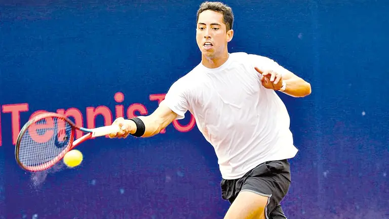 Murkel Dellien, durante el torneo.      TENIS AL MÁXIMO