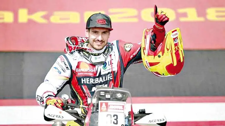 Daniel Nosiglia, luego de finalizar una competencia. ARCHIVO