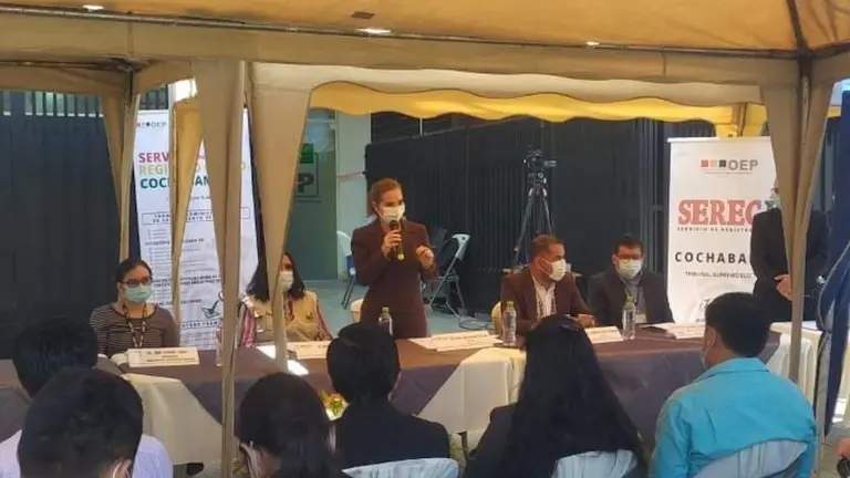 Inauguraci&oacute;n de una nueva oficina del Sereci en la zona sur. Foto: Tribunal Supremo Electoral.