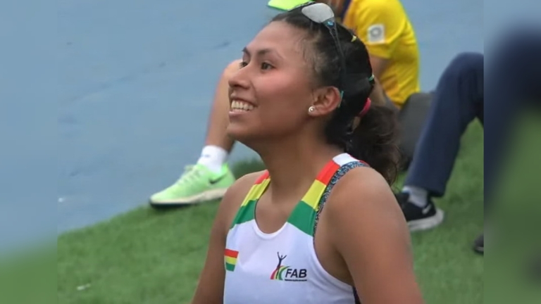 La marchista orure&ntilde;a Mayra Quispe. RRSS