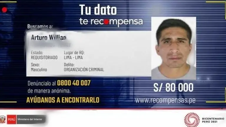 Uno de los buscados por la Justicia incaica. RRSS