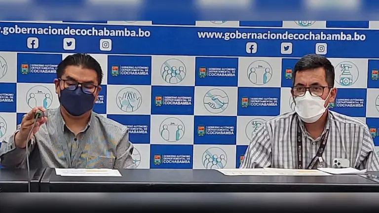 Conferencia de prensa Sedes. Foto: GADC.