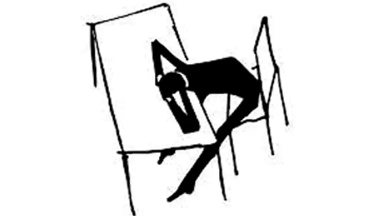 Un dibujo de Kafka que acompaña uno de sus relatos.  GALAXIA GUTENBERG
