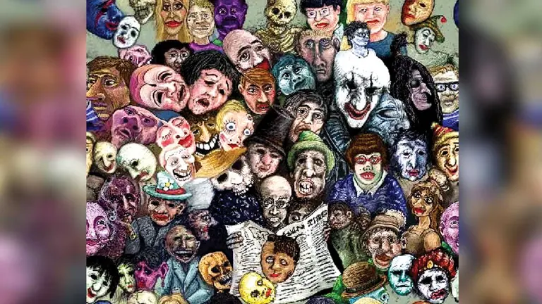 &ldquo;Las máscaras escandalizadas&rdquo; (1883). JAMES ENSOR