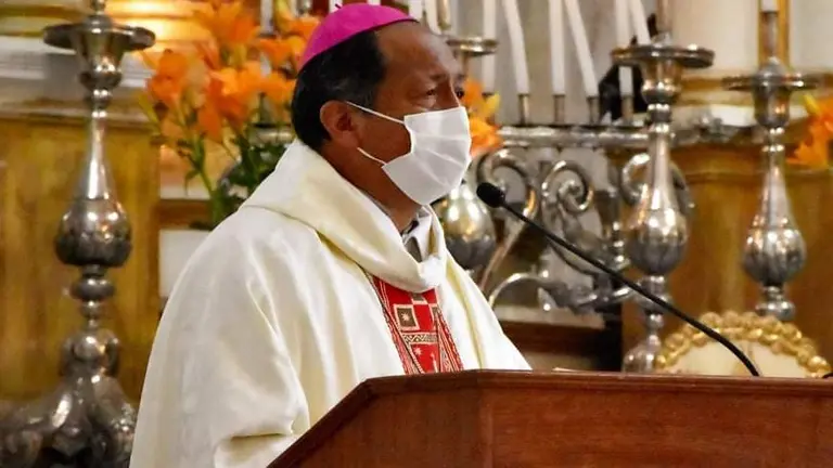 El monse&ntilde;or Ricardo Centellas, esta jornada. ARQUIDI&Oacute;CESIS DE SUCRE