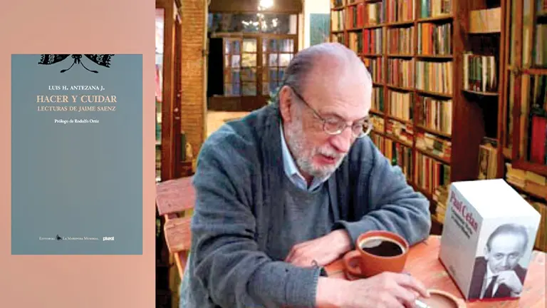 Portada de la más reciente obra de Luis H. Antezana (derecha), editada por Plural Editores.      ELABORACIÓN PROPIA