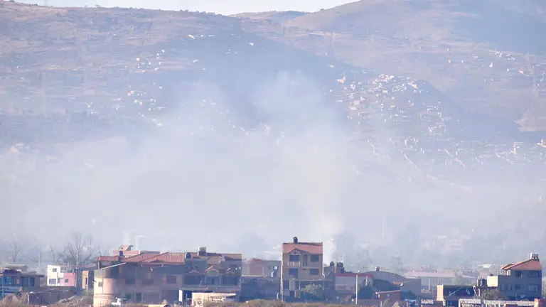 Ladrilleras contaminan el aire en la zona sur de Cochabamba. DICO SOLÍS