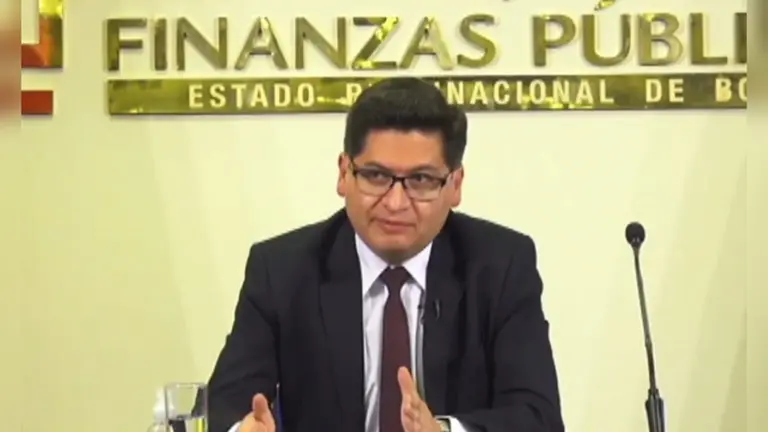 El ministro de Econom&iacute;a, Marcelo Montenegro. CAPTURA DE VIDEO