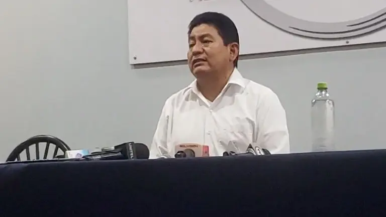 El ministro de Obras P&uacute;blicas, &Eacute;dgar Monta&ntilde;o, en conferencia. OPINI&Oacute;N
