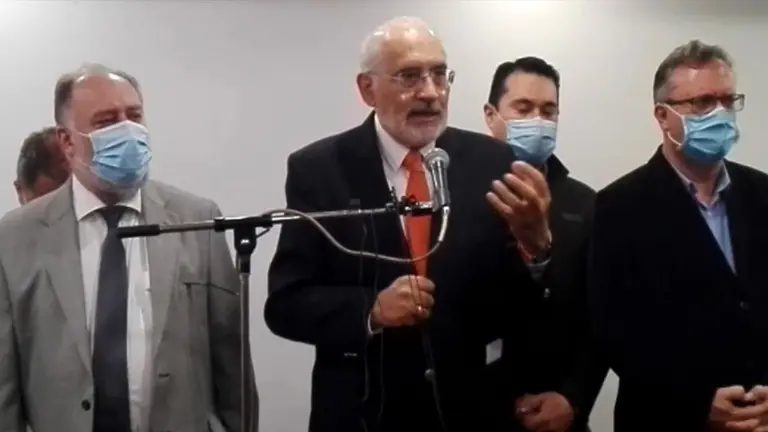 El expresidente de Bolivia y l&iacute;der de Comunidad Ciudadana, Carlos Mesa. Foto: RRSS