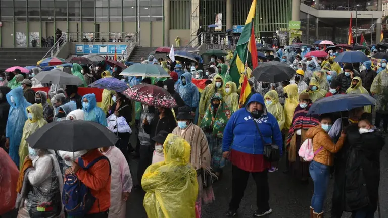 Protesta de la Asamblea de la Paceñidad. APG