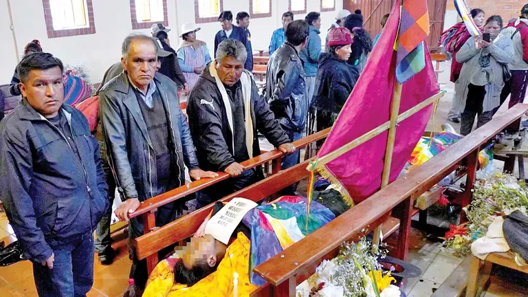 Uno de los fallecidos en la Iglesia de Senkata, en 2019. ARCHIVO