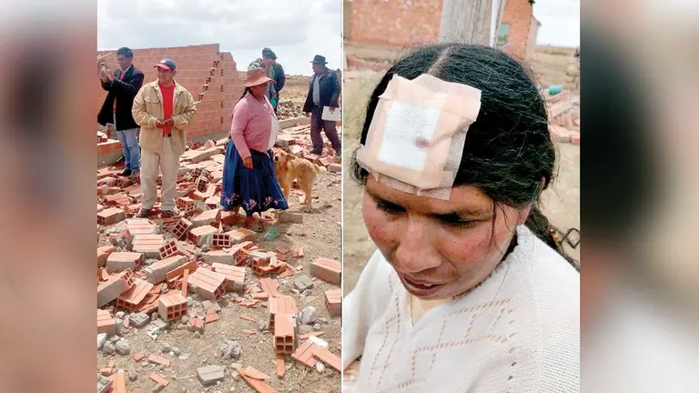 Daños en una vivienda y una persona herida. CORTESÍA