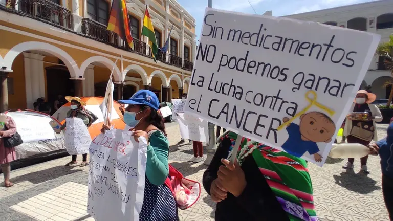 Padres de familia marchan pidiendo medicamentos para sus hijos con c&aacute;ncer. NO&Eacute; PORTUGAL.