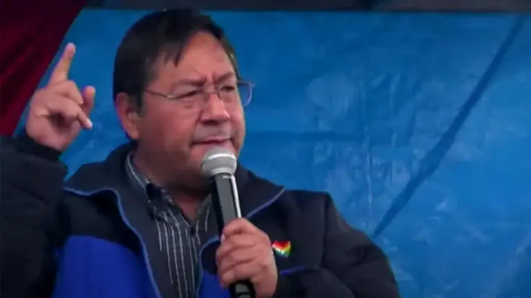 Luis Arce, presidente de Bolivia. Captura RKC