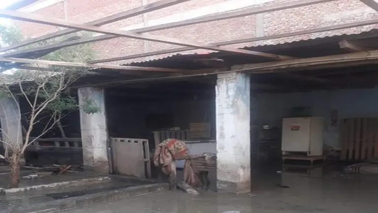 Una imagen de la inundaci&oacute;n en el albergue