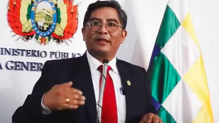 Edwin Quispe explicó la acusación. CAPTURA BTV