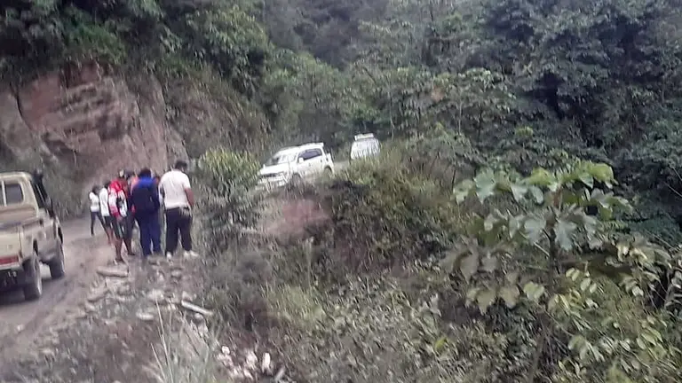 Primeras im&aacute;genes del accidente. ERBOL