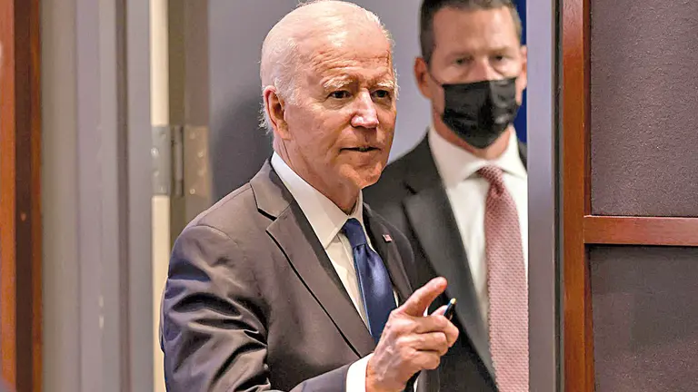 Joe Biden, presidente de los Estados Unidos, durante un discurso a la población norteamericana. EFE