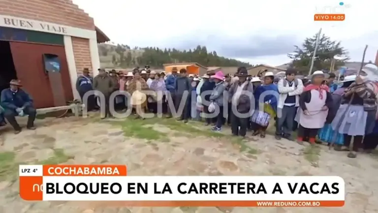 Los lugare&ntilde;os de Vacas, reunidos en un cabildo. CAPTURA RED UNO