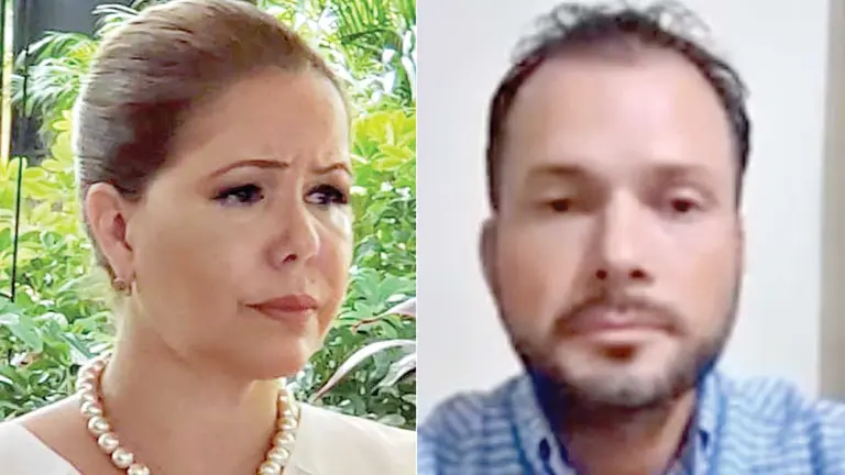 La exalcaldesa de Santa Cruz Angélica Sosa y el ex director de Recursos Humanos, Antonio Parada. ARCHIVO