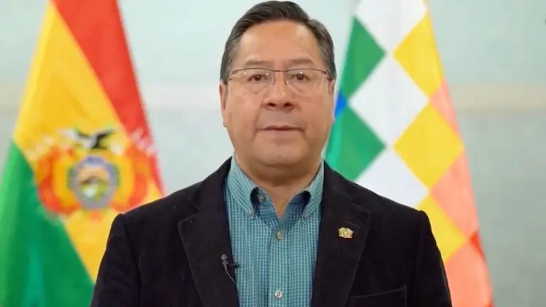 Luis Arce, presidente de Bolivia. / Captura BTv