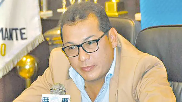 Mirko Cornejo, presidente del club Aurora. ARCHIVO