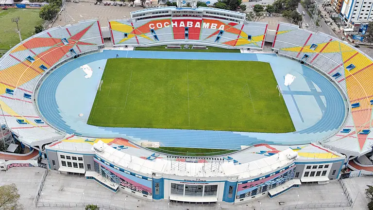 Una vista panorámica del estadio Félix Capriles. ARCHIVO