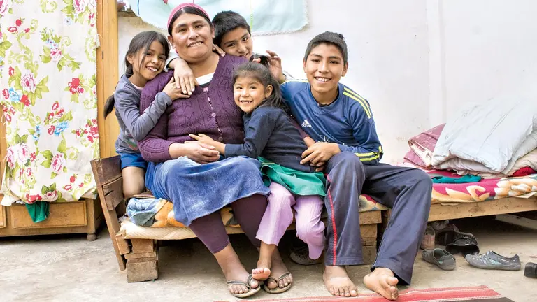Una de las familias del área de fortalecimiendo familiar de Aldeas Infantiles SOS.  ALDEAS INFANTILES SOS