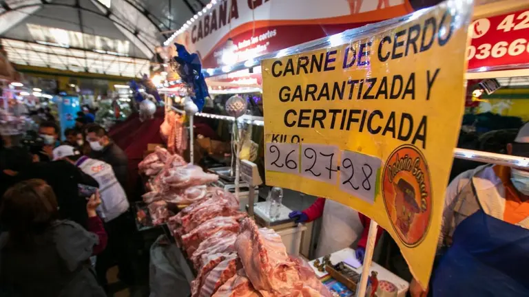 El sector de la venta de carne del mercado 25 de Mayo./ ALCALD&Iacute;A DE COCHABAMBA