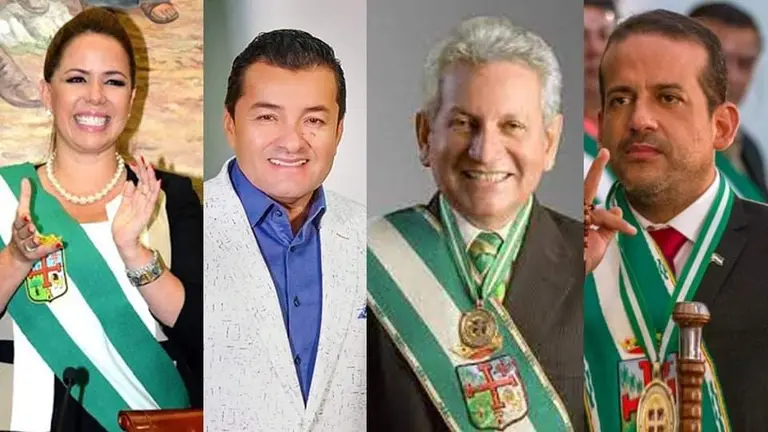 Ang&eacute;lica Sosa, Jhonny Fern&aacute;ndez, Rub&eacute;n Costas y Luis Fernando Camacho.