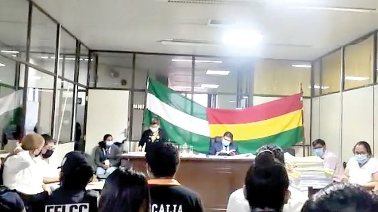 La audiencia cautelar de la exalcaldesa Angélica Sosa. ATB DIGITAL