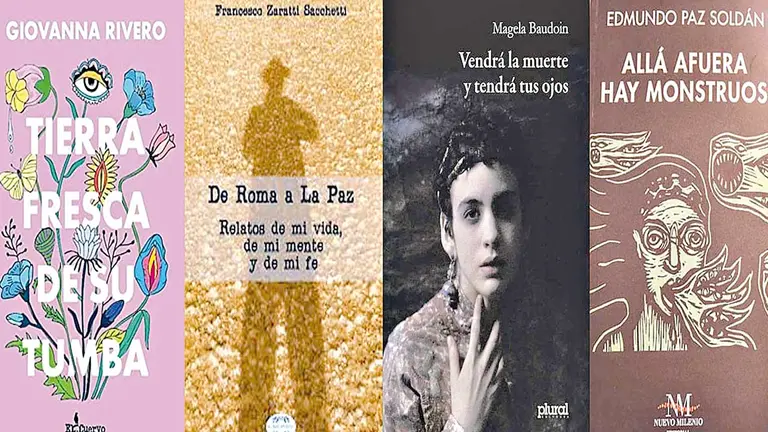 Portadas de algunos de los libros más leídos de autores bolivianos. ARCHIVO