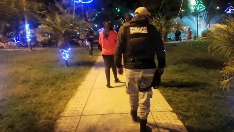 Controles de Seguridad Ciudadana de la Alcald&iacute;a de Cochabamba en las calles. GAMC.