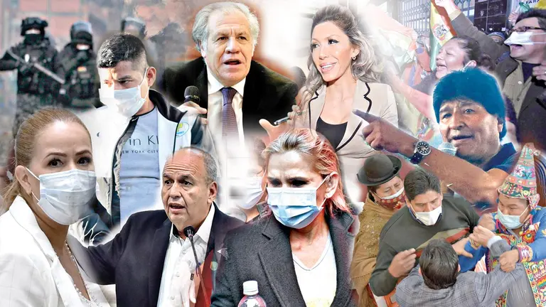 Los personajes principales que fueron protagonistas de los escándalos en el país.              ELABORACIÓN PROPIA
