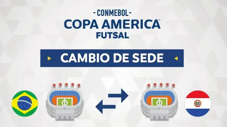 La Copa América de Futsal se muda de Brasil a Paraguay. @CONMEBOL
