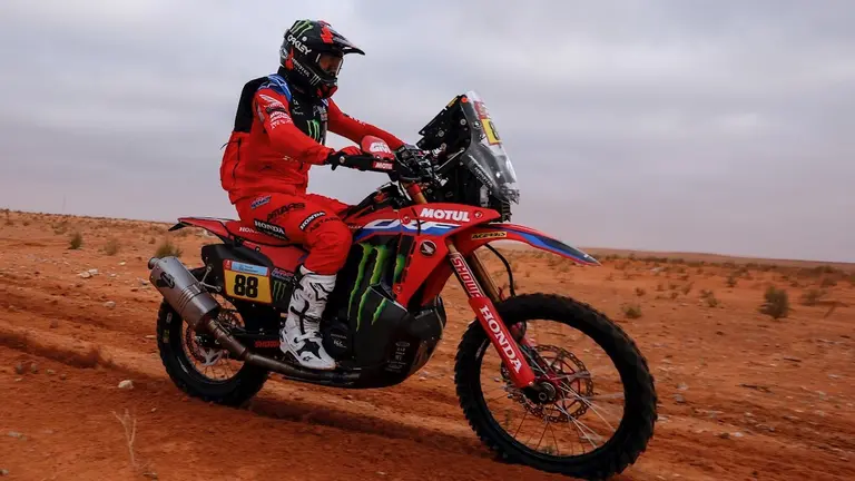 El piloto español Joan Barreda, durante una carrera del Rally Dakar. EFE