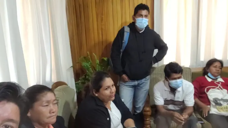 La reuni&oacute;n de representantes yuquis con la ABT. ABEL IAIRA