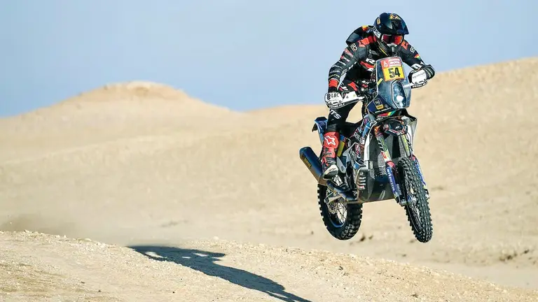 Daniel Nosiglia durante la carrera en el Rally. EFE