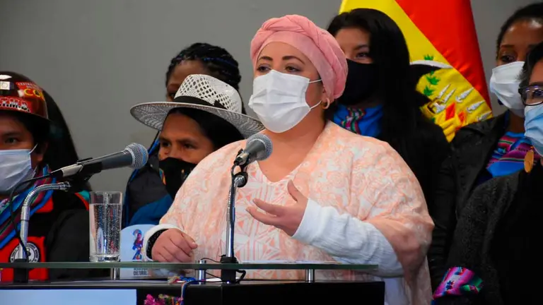 La ministra de Presidencia Mar&iacute;a Nela Prada. APG