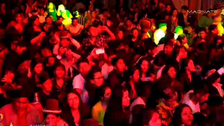 Captura de la fiesta en Sorata.