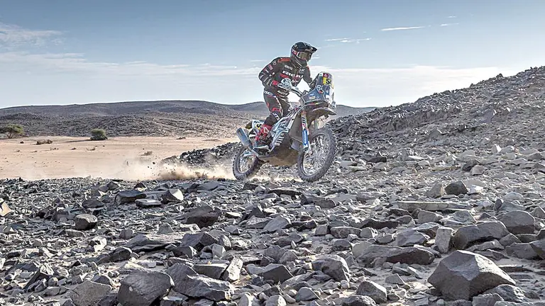 Daniel Nosiglia, durante una carrera del Rally Dakar 2022. DANIEL NOSIGLIA