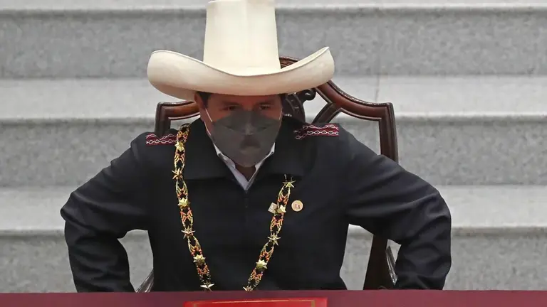 El presidente de Perú, Pedro Castillo, en una fotografía de archivo. EFE