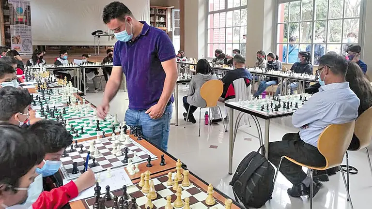 El espa&ntilde;ol Jos&eacute; Cuenca, durante el curso. DANIELA CORDERO