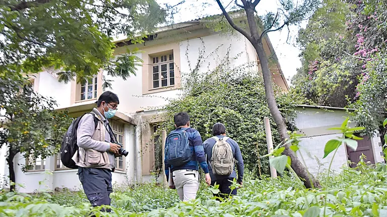 Personal técnico que participó en la inspección al Museo Alcide d&acute;Orbigny. NOÉ PORTUGAL