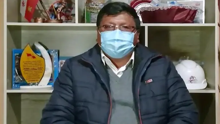 Johnny Llally, alcalde de la ciudad de Potosí. URGENTE.BO