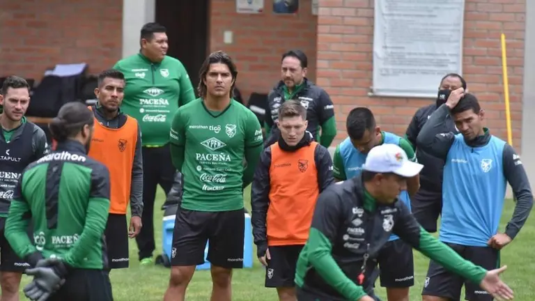 La Selecci&oacute;n, en un entrenamiento. APG